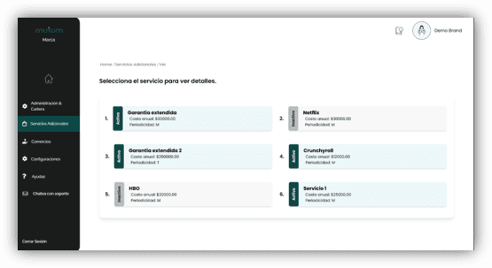Servicios adicionales en MIKRO APP